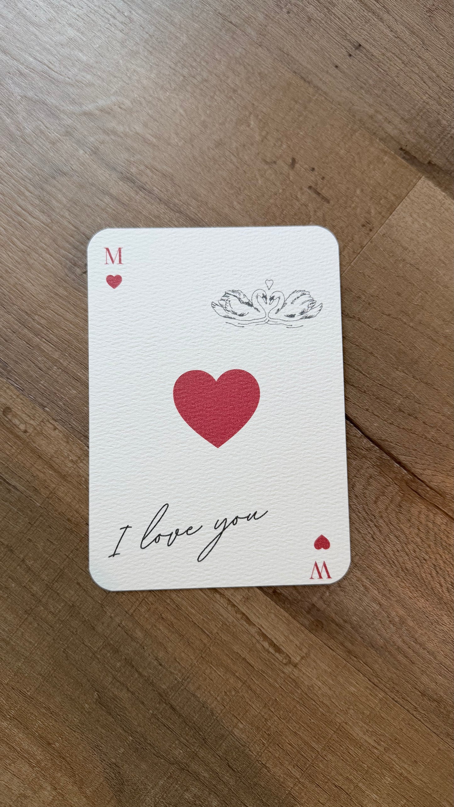 M/W : playing card