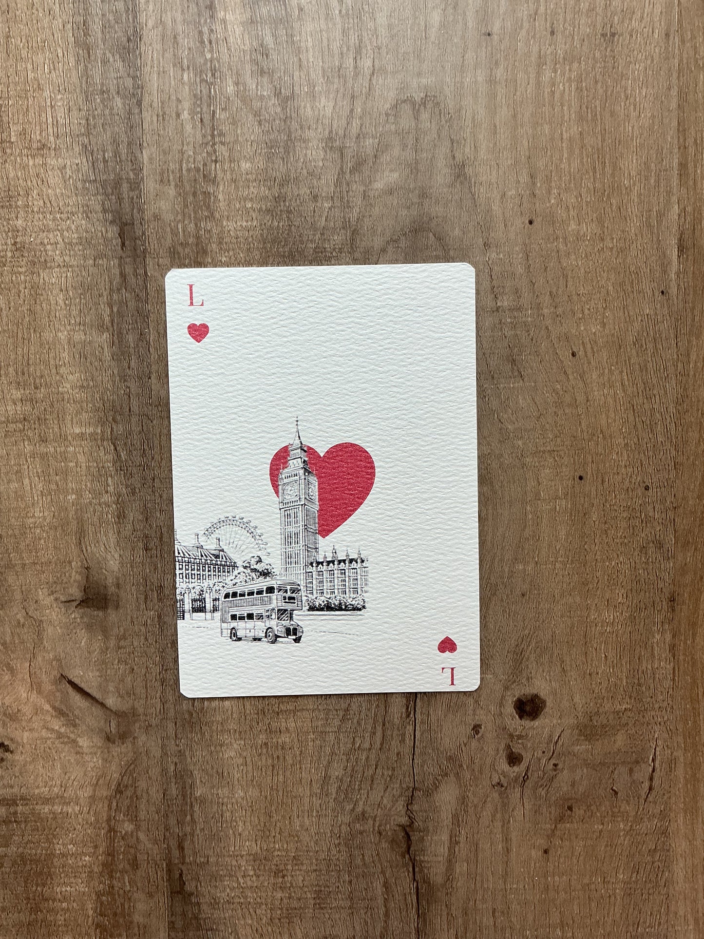 Custom city playing card