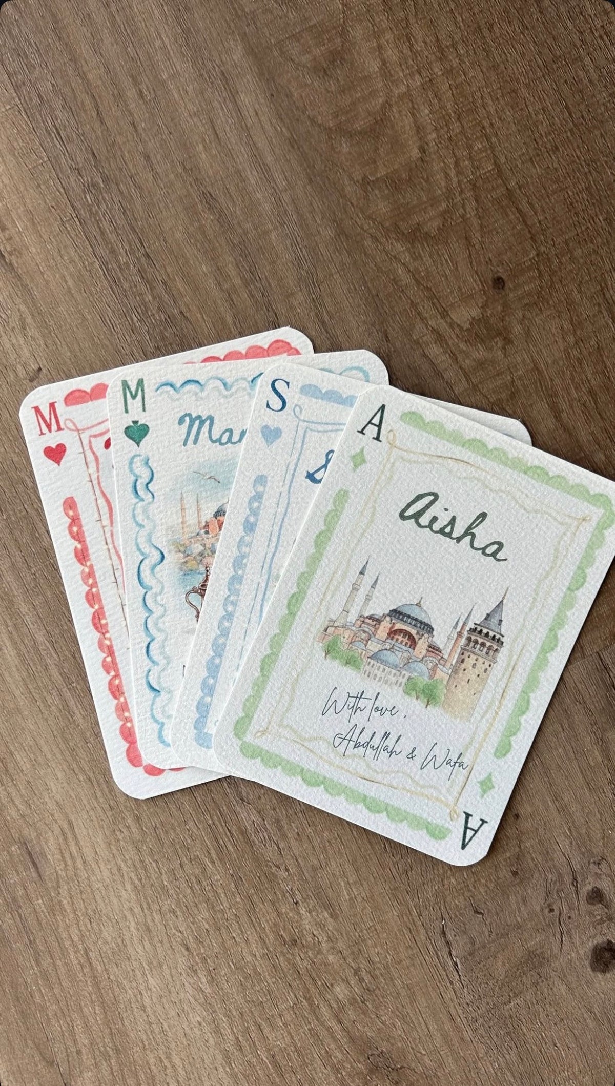 Travel playing card