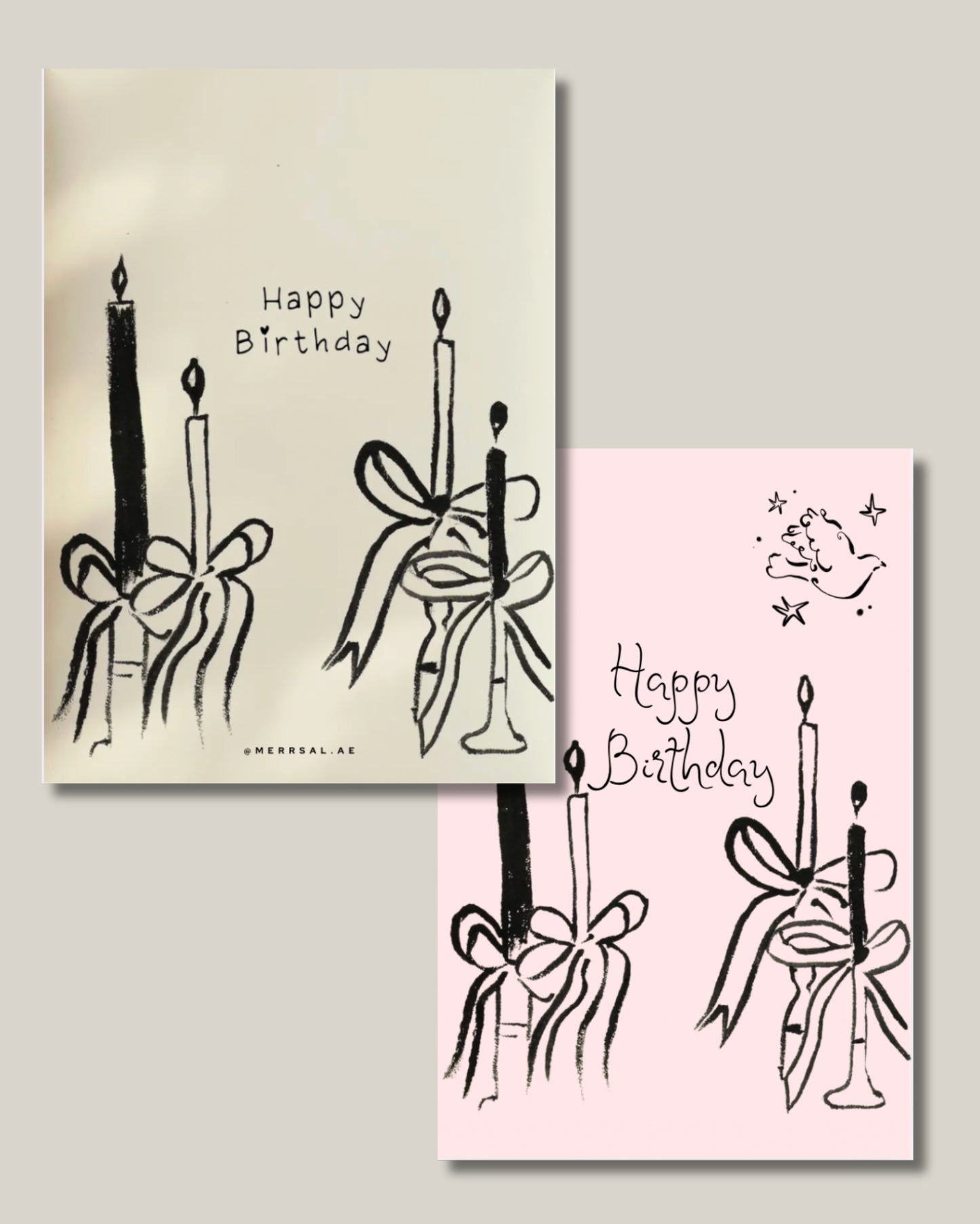 Ink candles