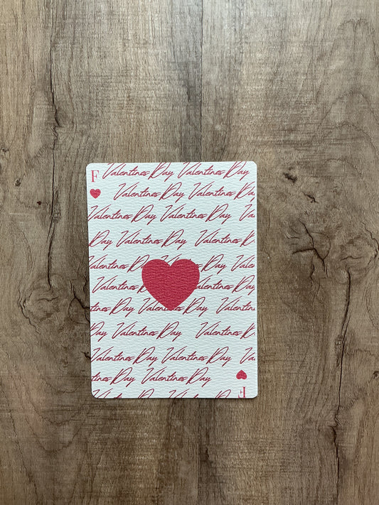Valentine playing card