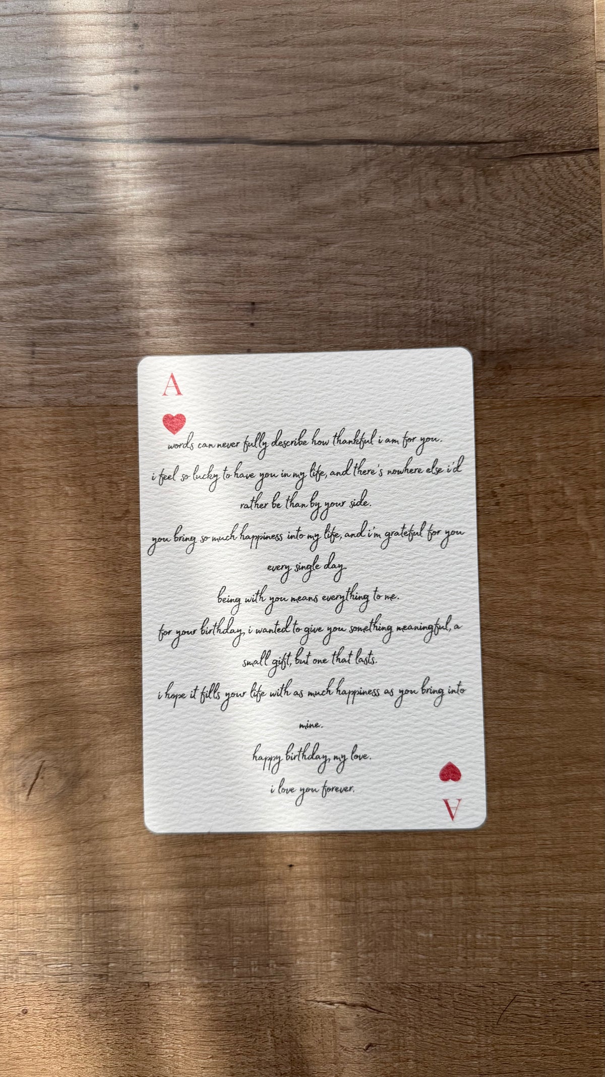 Playing card ( double-sided)