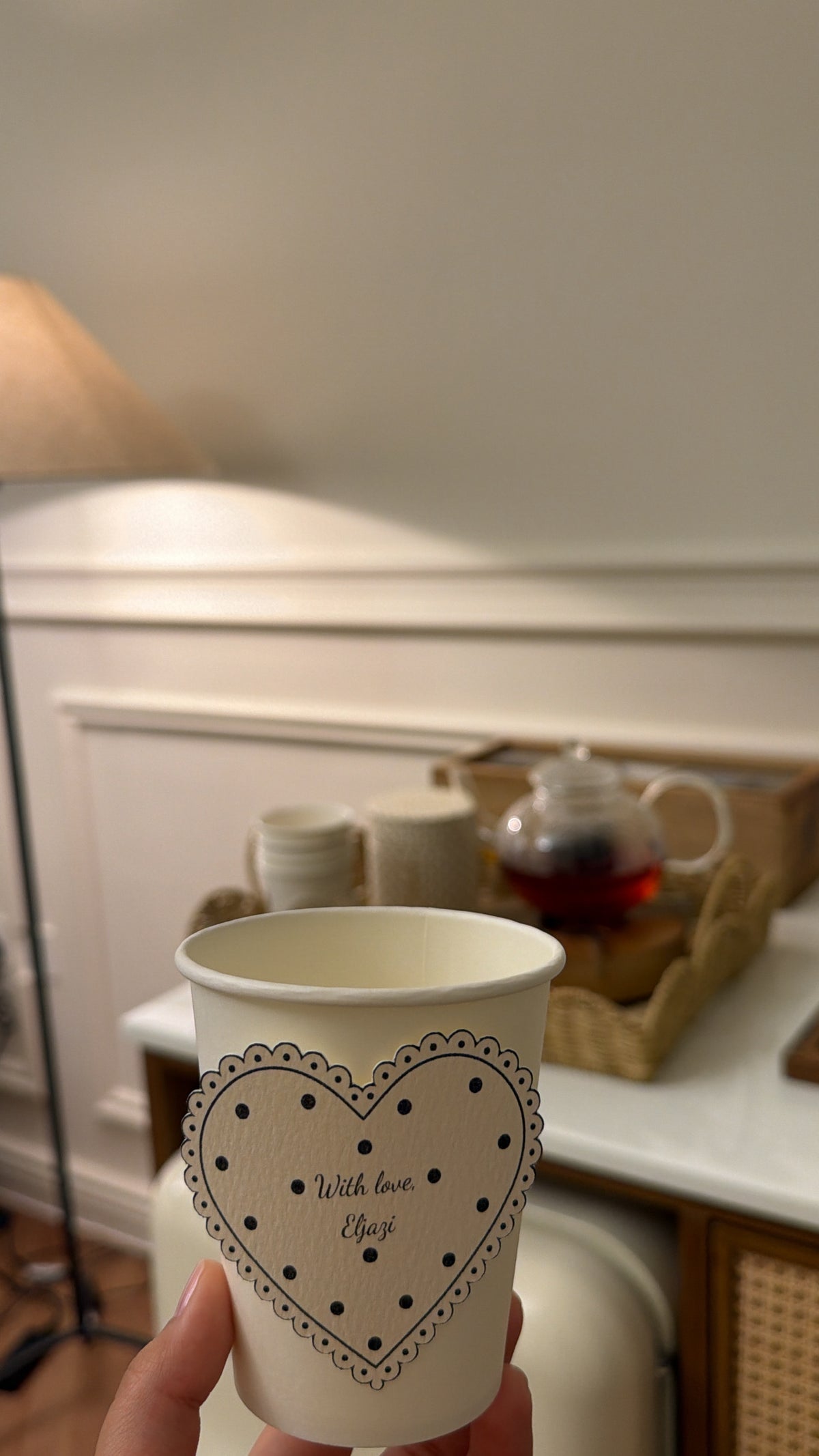 Polka dot heart ( 6 pieces)