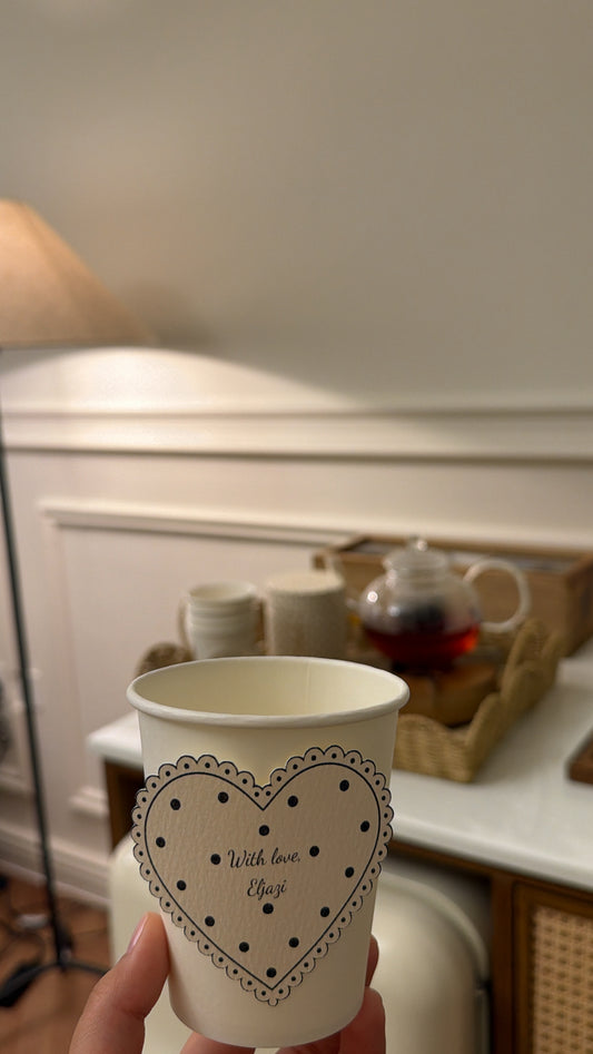 Polka dot heart ( 6 pieces)