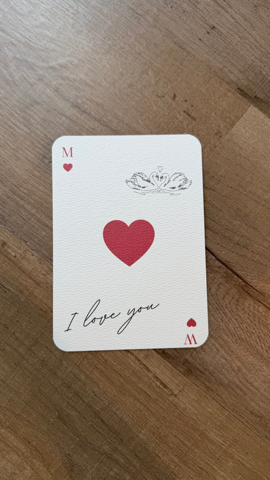 M/W : playing card