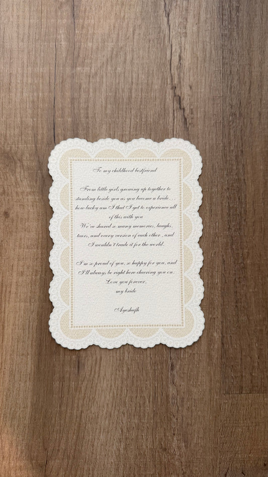 Lace Scallop Card