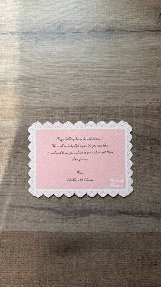 Lace Scallop Card