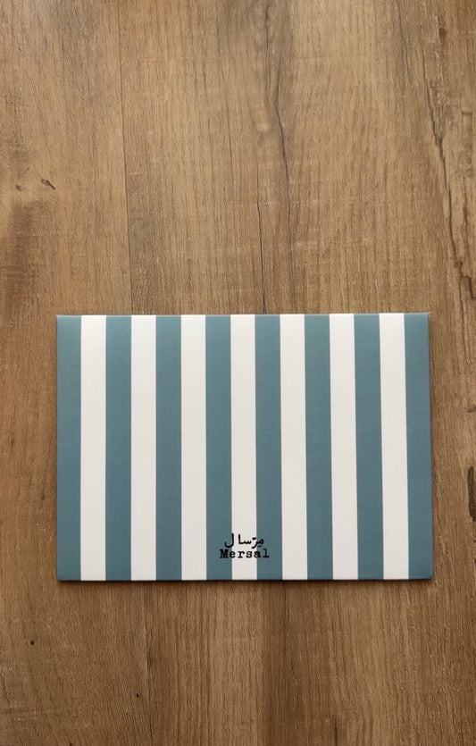 Stripe Scallop Envelope