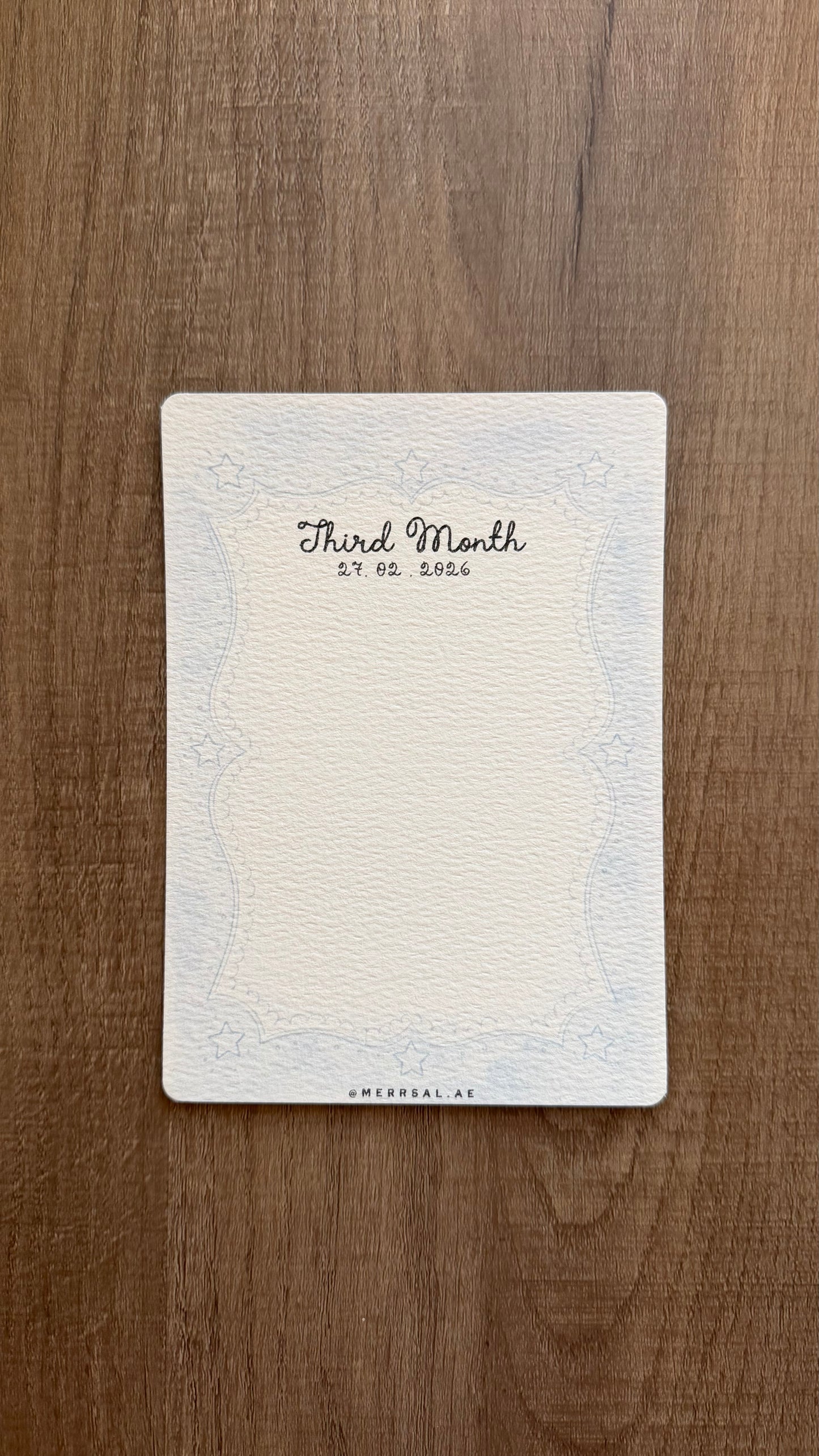 Polaroid card