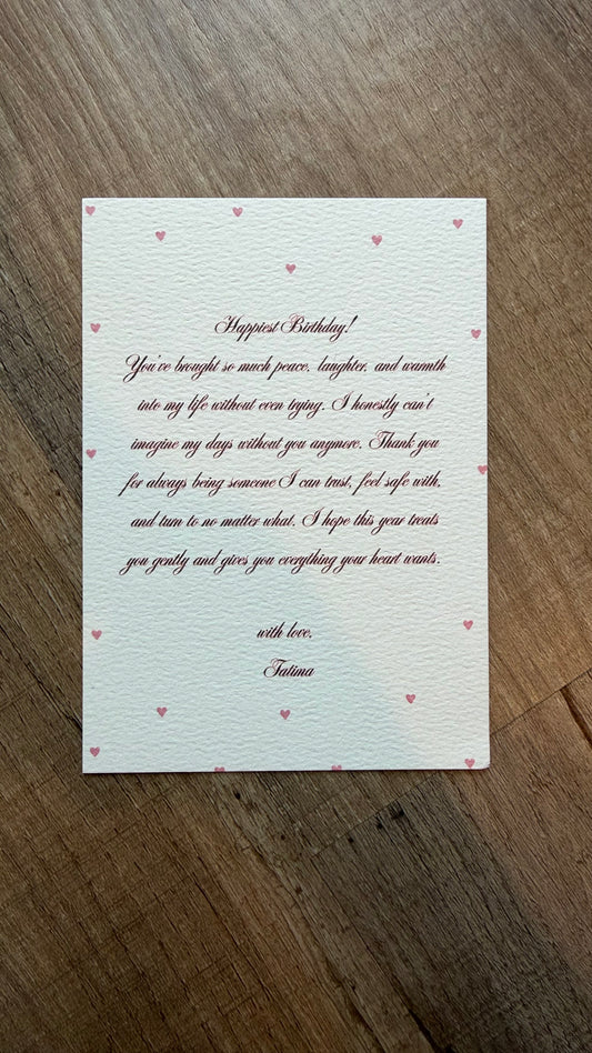 Tiny pink hearts