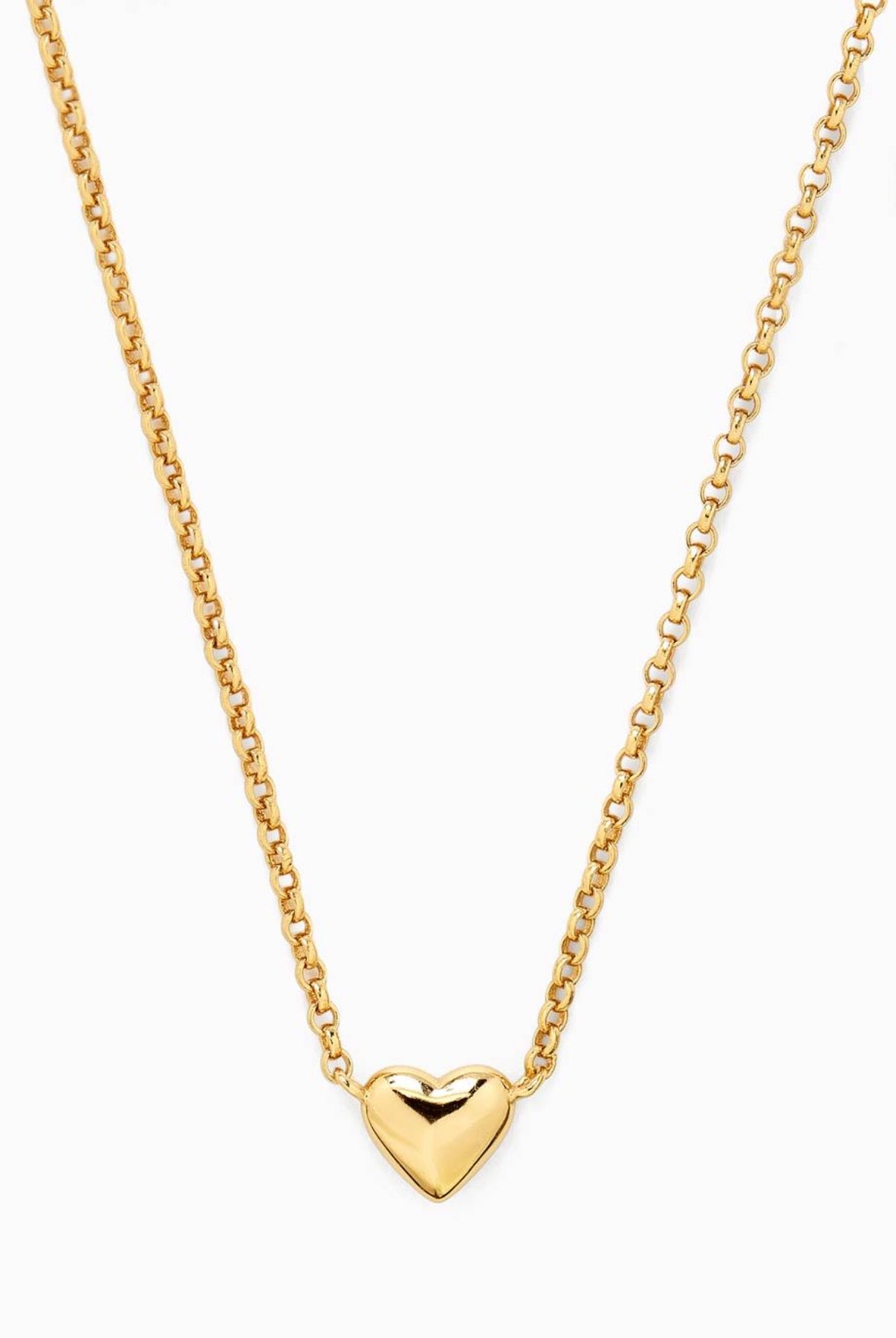 Astrid & Miyu 18kt gold plated love heart charm