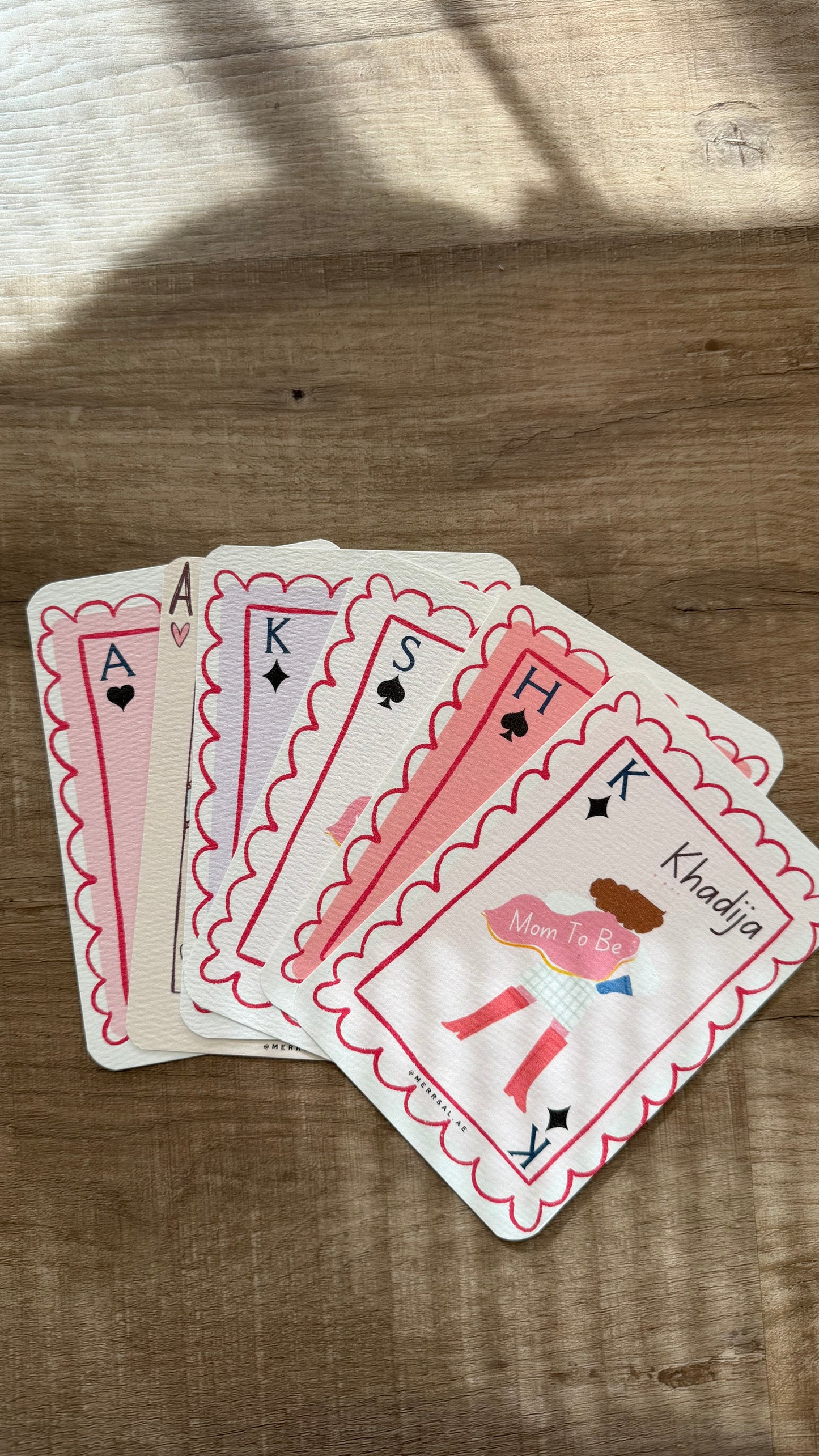 Mom to-be playing card