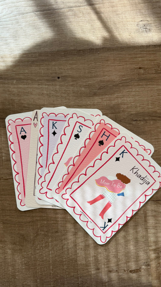 Mom to-be playing card