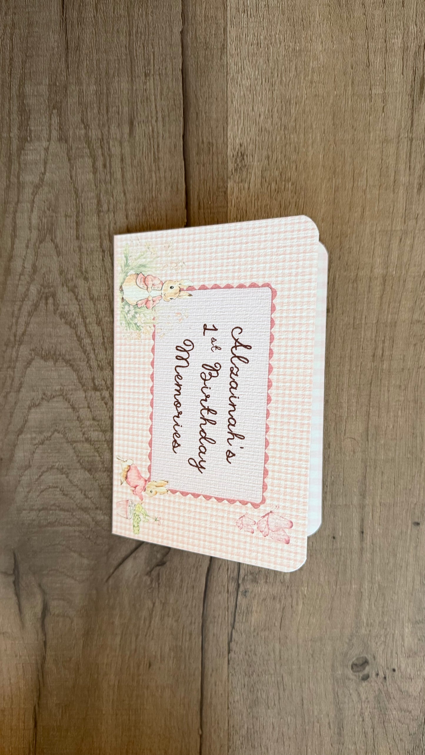 Pink Rabbit polaroid card