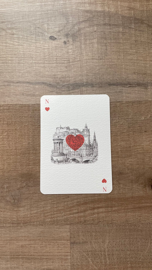 Edinburgh playing card ( N)