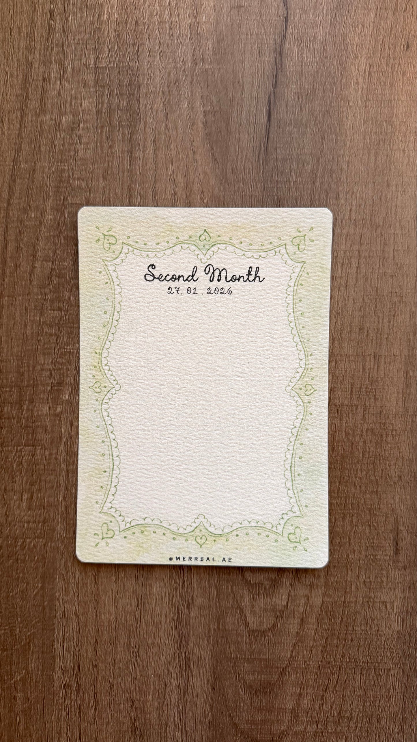 Polaroid card