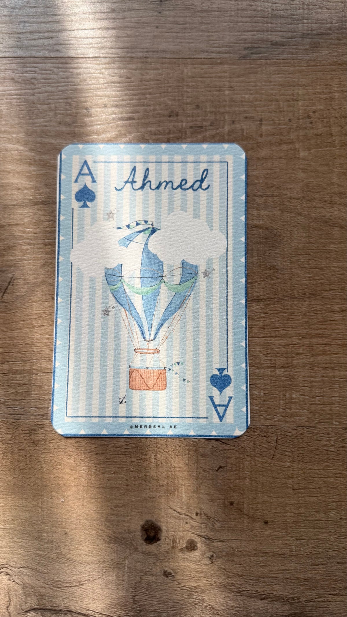 Ahmed playing card