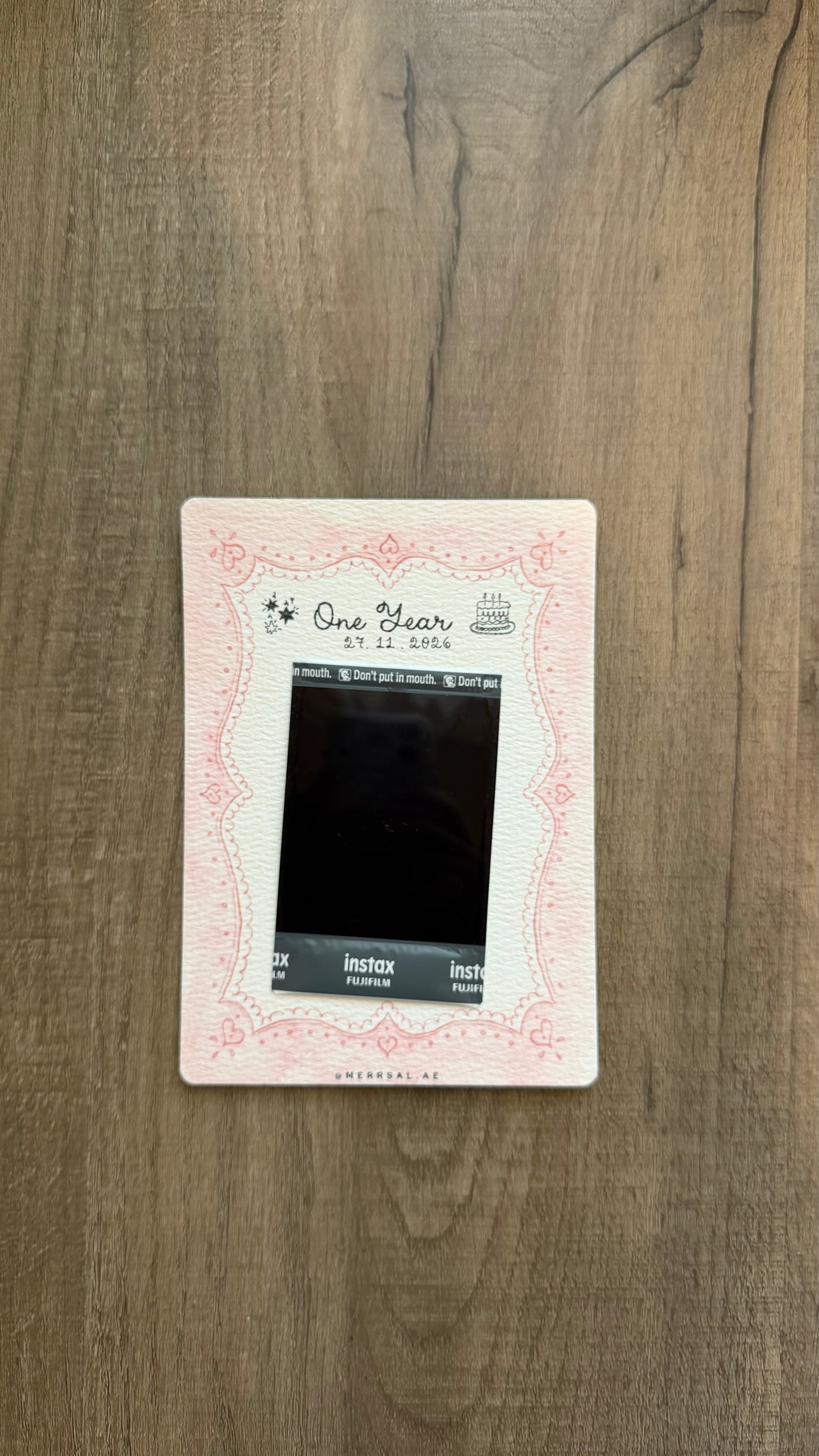 Polaroid card
