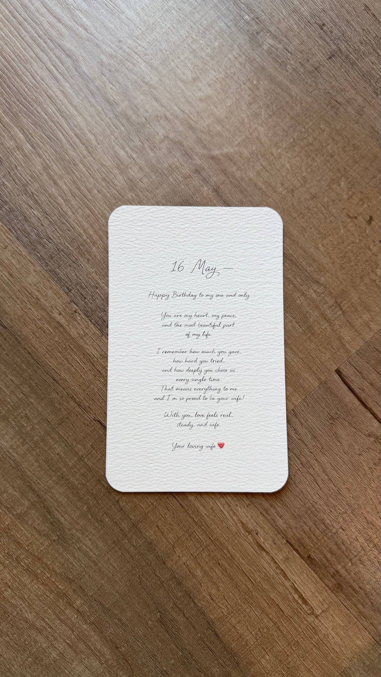 16 may card