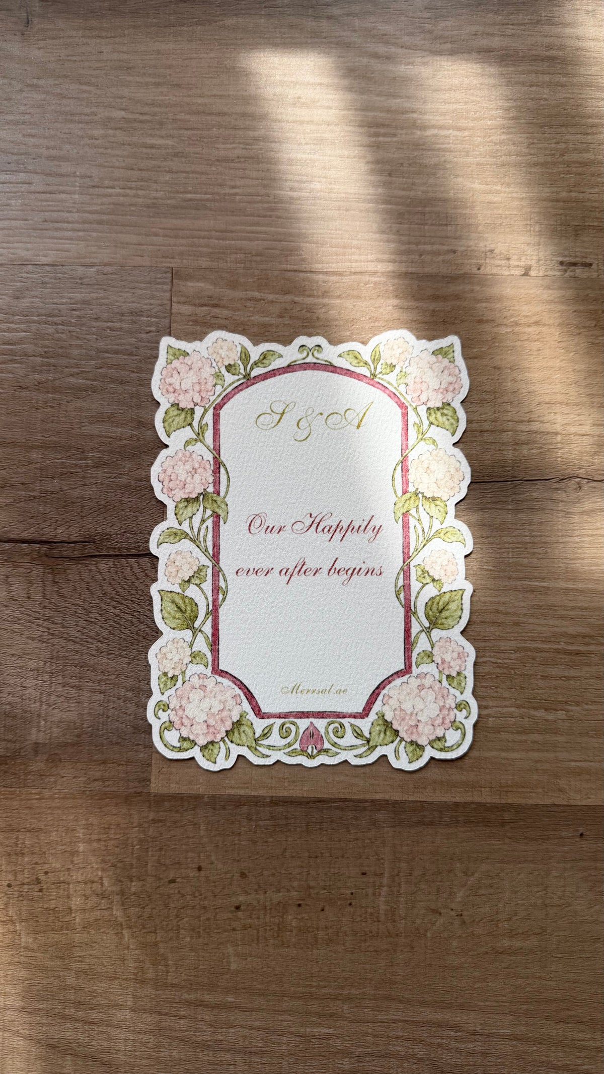 Hydrangeas card