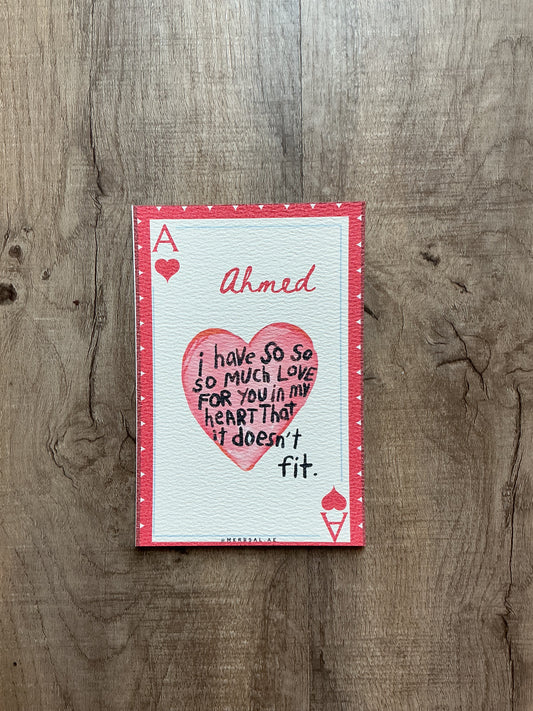 Ahmed playing card